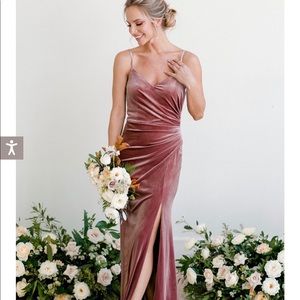 Revelry size 8petite gold champagne Rory dress